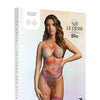 Shots Bliss Open Cup Strappy Teddy w/Jewelry Pasties Multi O/S