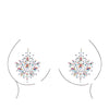 Shots Bliss Open Cup Strappy Teddy w/Jewelry Pasties Multi O/S
