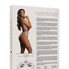 Shots Bliss Bra & Panty Leg Garter w/Face Jewelry Multi O/S