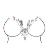 Shots Bliss Kiss Leg Garter Panty w/Body Jewelry Multi O/S