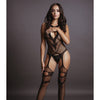 Shots Le Desir Suspender Bodystocking Black O/S