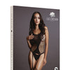 Shots Le Desir Fence Suspender Bodystocking Black O/S