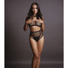 Shots Le Desir Duo Net Key Hole Bra Set Black O/S
