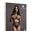 Shots Le Desir Duo Net Key Hole Bra Set Black O/S
