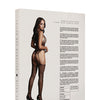 Shots Le Desir Contrast Suspender Bodystocking Black O/S