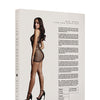 Shots Le Desir Duo Net Open Cup Mini Dress Black O/S