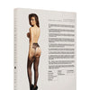 Shots Le Desir Suspender Rhinestone Pantyhose Black O/S
