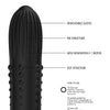 Shots Elegance Lush Rechargeable Bullet - 10 Funtion Black