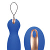 Shots Elegance Dual Vibrating Bullet & Remote - Blue