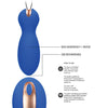 Shots Elegance Dual Vibrating Bullet & Remote - Blue