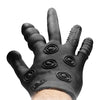 Shots Fistit Silicone Stimulation Glove - Black