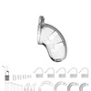 Shots Man Cage Chastity 3.5" Cock Cage Model 1 - Clear