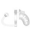 Shots Man Cage Chastity 3.5" Cock Cage w/Plug Model 10 - Clear