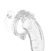 Shots Man Cage 4.5" Cock Cage w/Plug 11 - Clear