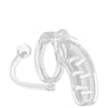 Shots Man Cage 4.5" Cock Cage w/Plug 11 - Clear