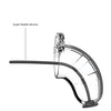 Shots Man Cage 3.5" w/Silicone Urethral Sounding - Clear