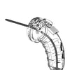 Shots Man Cage 4.5" w/Silicone Urethral Sounding - Clear