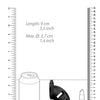Shots Man Cage Chastity 3.5" Cock Cage Model 20 - Black