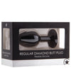 Shots Ouch Regular Diamond Buttplug - Black