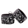 Shots Ouch Love Street Art Fashion Printed Ankle Cuffs - Black