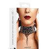 Shots Ouch Love Street Art Fashion Printed Collar w/Leash - Black