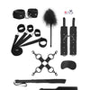 Shots Ouch Supreme Bed Restraint Bindings Kit - Black