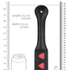 Shots Ouch Hearts Paddle - Black