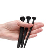 Shots Ouch Urethral Sounding Silicone Screw Plug Set - Black