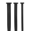 Shots Ouch Urethral Sounding Silicone Rugged Nail Plug Set - Black