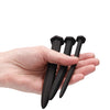 Shots Ouch Urethral Sounding Silicone Rugged Nail Plug Set - Black