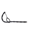 Shots Ouch Urethral Sounding Silicone Plug & Cock Ring Set - Black