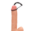 Shots Ouch Urethral Sounding Silicone Plug & Cock Ring Set - Black