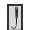 Shots Ouch Urethral Sounding Silicone Vibrating Bullet Plug w/Beaded Tip - Black