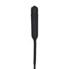 Shots Ouch Urethral Sounding Silicone Vibrating Bullet Plug w/Beaded Tip - Black