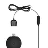 Shots Ouch Urethral Sounding Silicone Rechargeable & Remote Controlled Vibrating Plug - Black