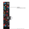 Shots Ouch Old School Tattoo Style Printed Hand Cuffs- Black