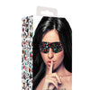 Shots Ouch Old School Tattoo Style Printed Eye Mask - Black