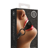 Shots Ouch Breathable Ball Gag w/Denim Straps - Black