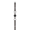 Shots Ouch Breathable Ball Gag w/Denim Straps - Black