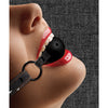 Shots Ouch Breathable Ball Gag w/Denim Straps - Black