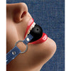 Shots Ouch Breathable Ball Gag w/Denim Straps - Blue