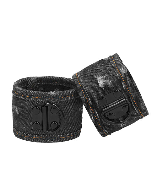 Shots Ouch Denim Ankle Cuffs - Black