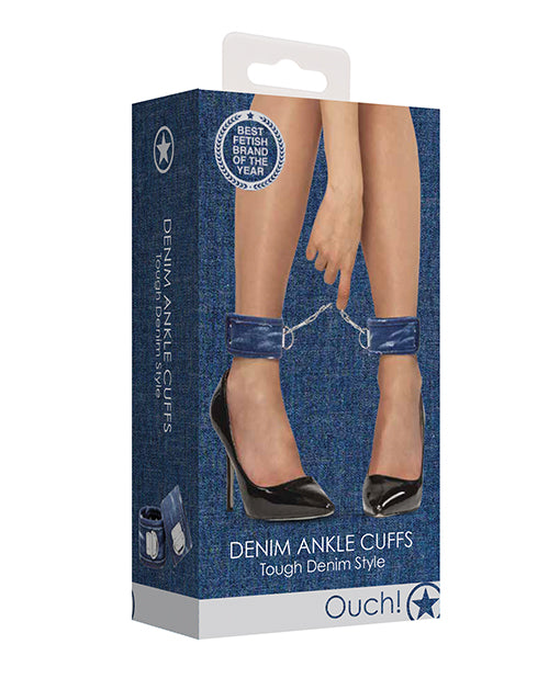 Shots Ouch Denim Ankle Cuffs - Blue
