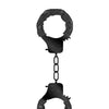 Shots Ouch Denim Metal Handcuffs - Black