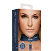 Shots Ouch Denim Collar w/Leash - Blue