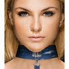 Shots Ouch Denim Collar w/Leash - Blue