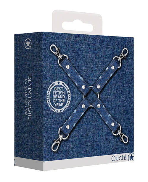 Shots Ouch Denim Hog Tie - Blue