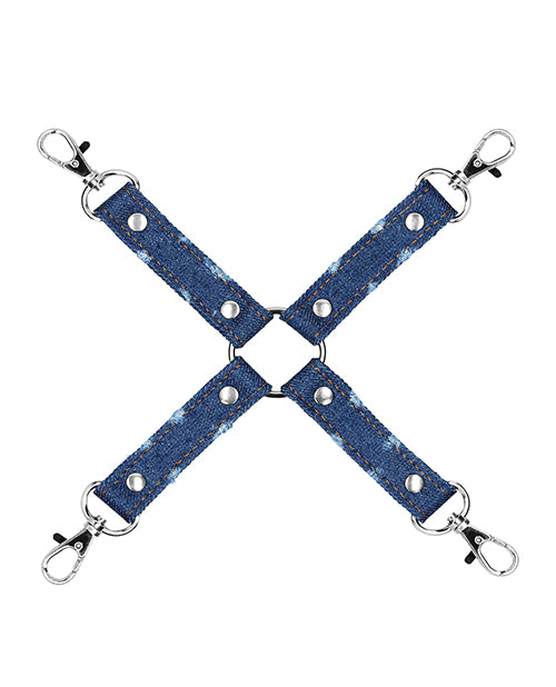 Shots Ouch Denim Hog Tie - Blue