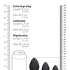 Shots Ouch Swirled Butt Plug Set - Black