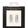 Shots Ouch Sensual Cylinder Magnetic Nipple Clamps - Silver